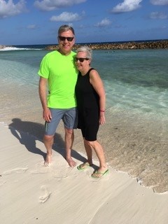 At the beach